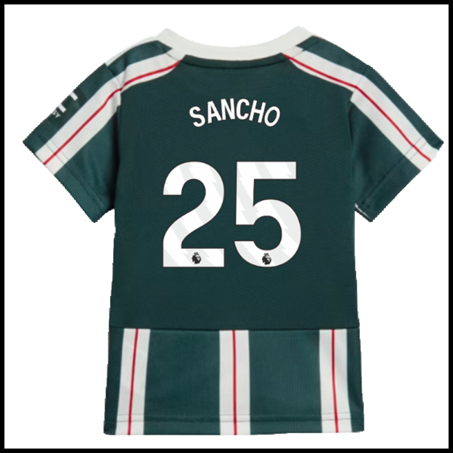 Nogometni Dres Manchester United Dječji SANCHO #25 Gostujući Komplet 2023-2024