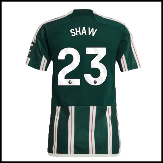 Nogometni Dres Manchester United SHAW #23 Gostujući Komplet 2023-2024
