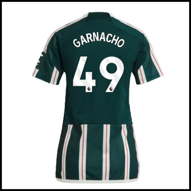 Nogometni Dres Manchester United Ženska GARNACHO #49 Gostujući Komplet 2023-2024