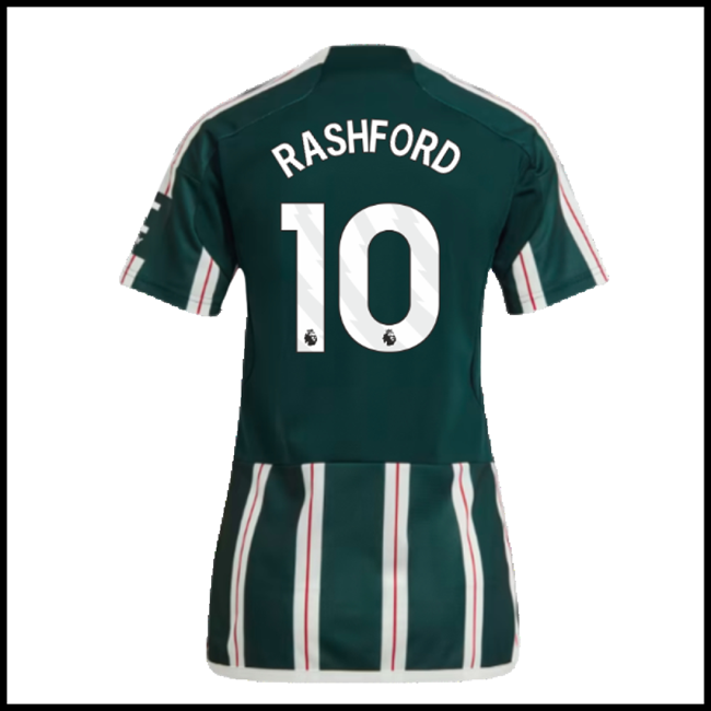 Nogometni Dres Manchester United Ženska RASHFORD #10 Gostujući Komplet 2023-2024