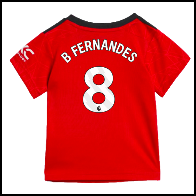 Nogometni Dres Manchester United Dječji B FERNANDES #8 Domaći Komplet 2023-2024