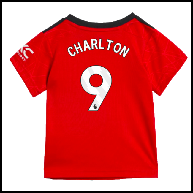 Nogometni Dres Manchester United Dječji CHARLTON #9 Domaći Komplet 2023-2024
