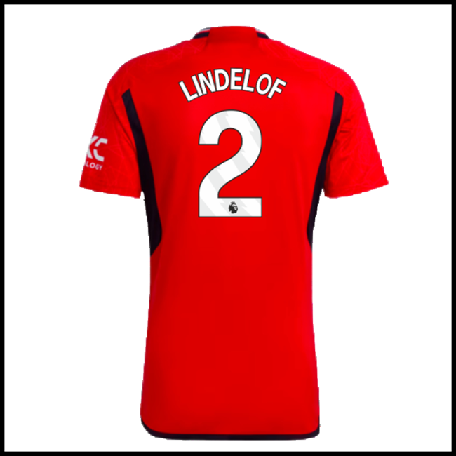 Nogometni Dres Manchester United LINDELOF #2 Domaći Komplet 2023-2024