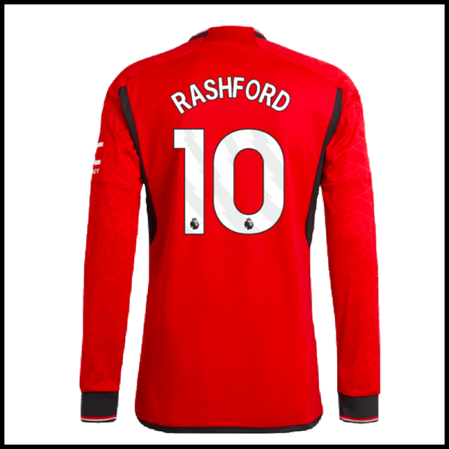 Nogometni Dres Manchester United RASHFORD #10 Dugim Rukavima Domaći Komplet 2023-2024
