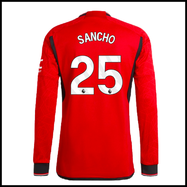 Nogometni Dres Manchester United SANCHO #25 Dugim Rukavima Domaći Komplet 2023-2024