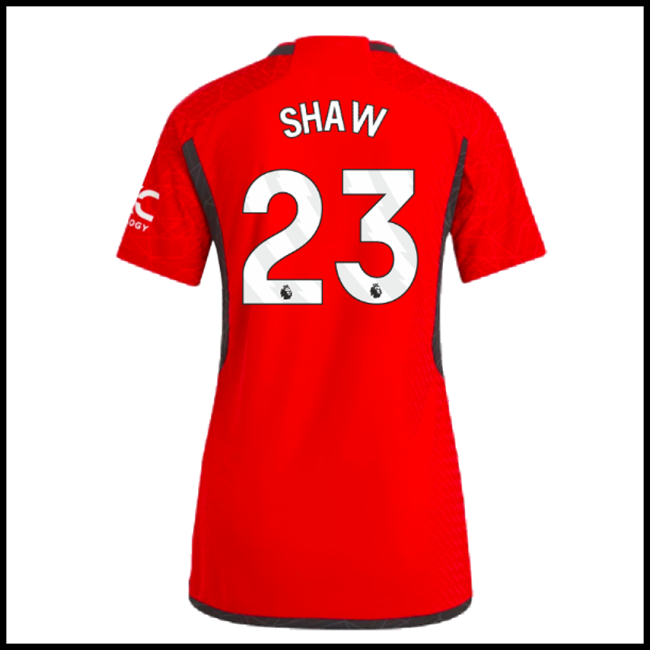 Nogometni Dres Manchester United Ženska SHAW #23 Domaći Komplet 2023-2024