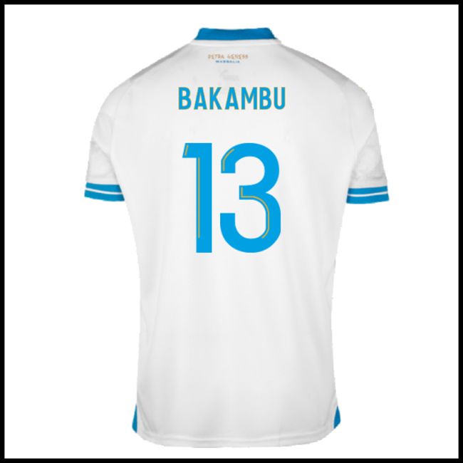 Nogometni Dres Olympique de Marseille BAKAMBU #13 Domaći Komplet 2023-2024