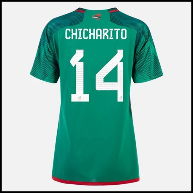 Nogometni Dres Meksiko Ženska CHICHARITO #14 Domaći Komplet Svjetsko Prvenstvo 2022