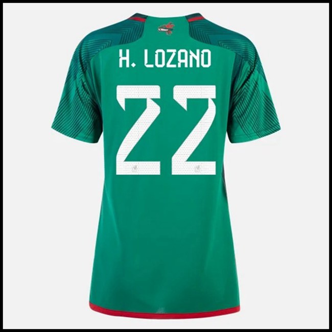 Nogometni Dres Meksiko Ženska H LOZANO #22 Domaći Komplet Svjetsko Prvenstvo 2022
