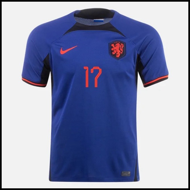Nizozemska BLIND #17 Odjeća,gdje kupiti Nogometni Dres Nizozemska BLIND #17 Gostujući Komplet Svjetsko Prvenstvo 2022 webshop hr