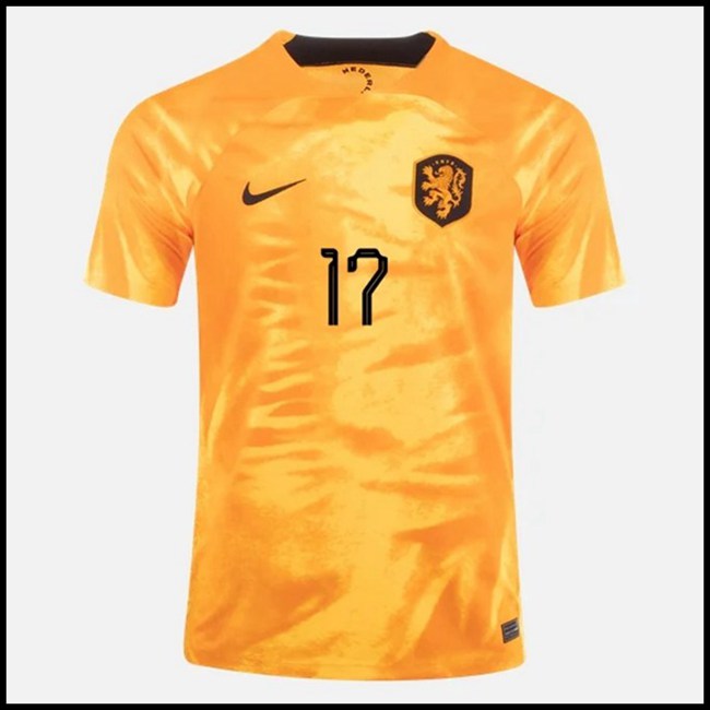 Nizozemska BLIND #17 Odjeća,jeftini Nogometni Dres Nizozemska BLIND #17 Domaći Komplet Svjetsko Prvenstvo 2022 oprema