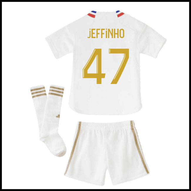 Nogometni Dres Olympique Lyonnais Dječji JEFFINHO #47 Domaći Komplet 2023-2024