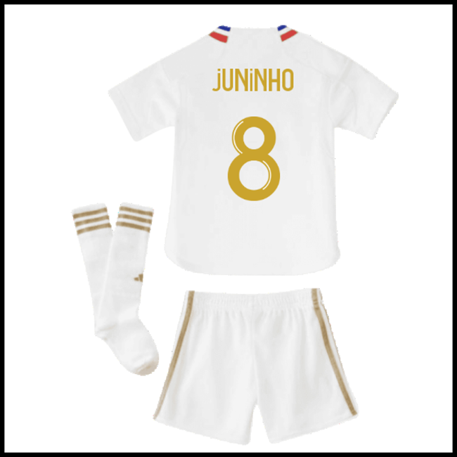 Nogometni Dres Olympique Lyonnais Dječji JUNINHO #8 Domaći Komplet 2023-2024