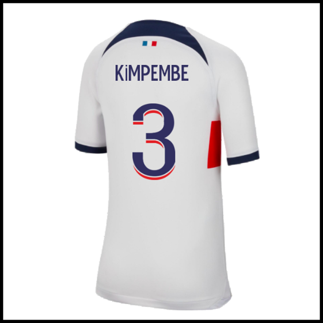 Nogometni Dres Paris Saint Germain PSG KIMPEMBE #3 Gostujući Komplet 2023-2024