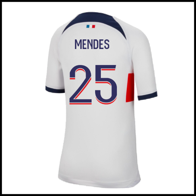 Nogometni Dres Paris Saint Germain PSG MENDES #25 Gostujući Komplet 2023-2024