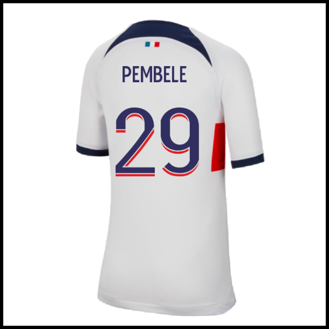 Nogometni Dres Paris Saint Germain PSG PEMBELE #29 Gostujući Komplet 2023-2024