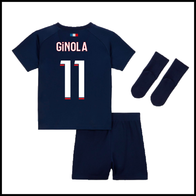 Nogometni Dres Paris Saint Germain PSG Dječji GINOLA #11 Domaći Komplet 2023-2024