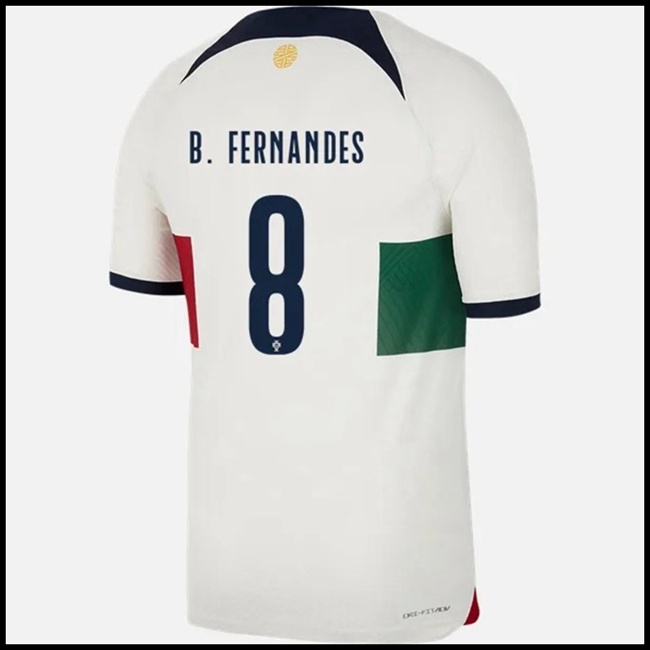 Nogometni Dres Portugal B FERNANDES #8 Gostujući Komplet Svjetsko Prvenstvo 2022