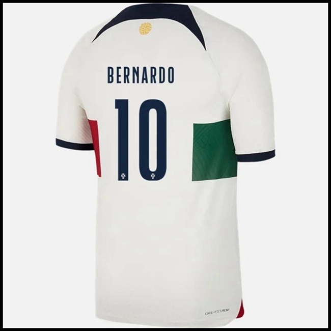 Nogometni Dres Portugal BERNARDO #10 Gostujući Komplet Svjetsko Prvenstvo 2022