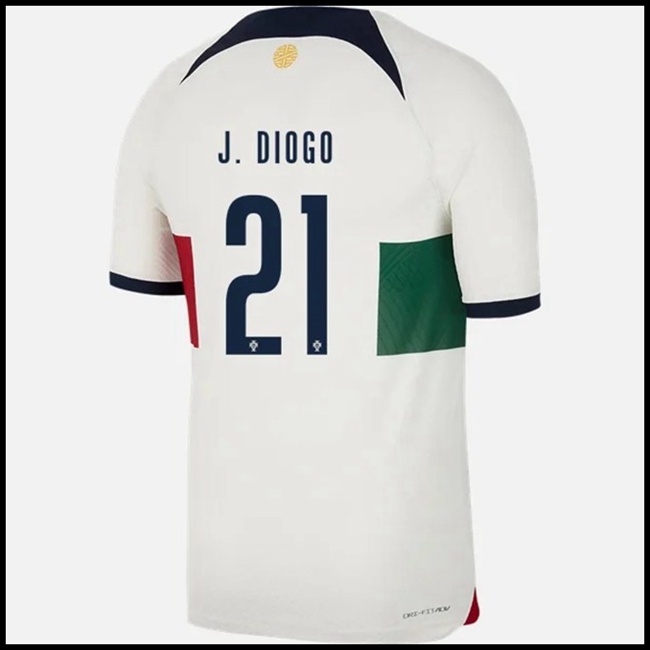 Nogometni Dres Portugal J DIOGO #21 Gostujući Komplet Svjetsko Prvenstvo 2022