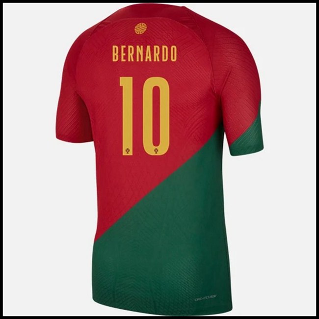 Nogometni Dres Portugal BERNARDO #10 Domaći Komplet Svjetsko Prvenstvo 2022