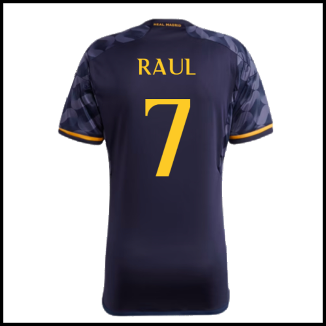 Nogometni Dres FC Real Madrid RAUL #7 Gostujući Komplet 2023-2024