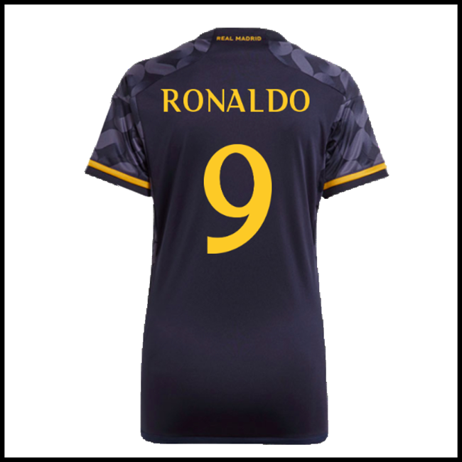 Nogometni Dres FC Real Madrid Ženska RONALDO #9 Gostujući Komplet 2023-2024
