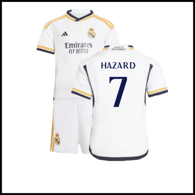 Nogometni Dres FC Real Madrid Dječji HAZARD #7 Domaći Komplet 2023-2024