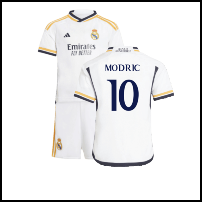 Nogometni Dres FC Real Madrid Dječji MODRIC #10 Domaći Komplet 2023-2024