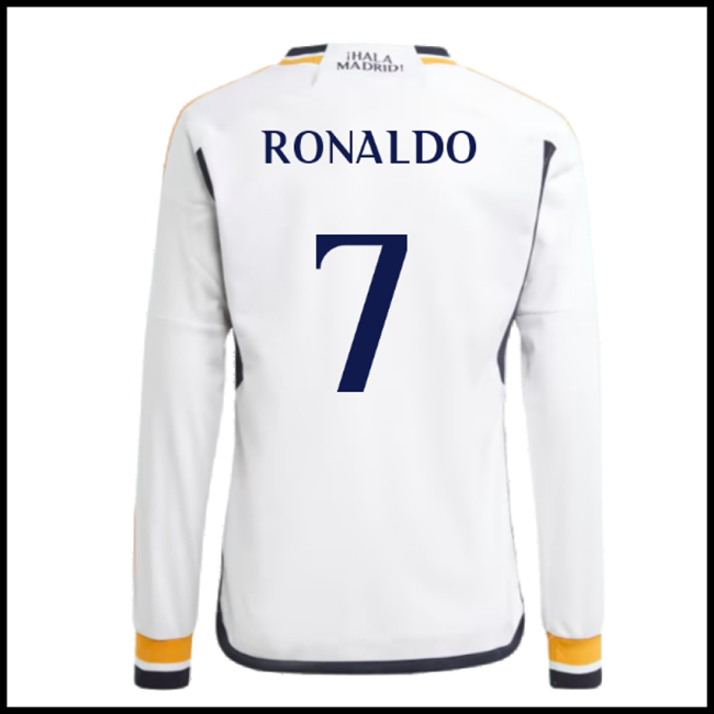 Nogometni Dres FC Real Madrid RONALDO #7 Dugim Rukavima Domaći Komplet 2023-2024