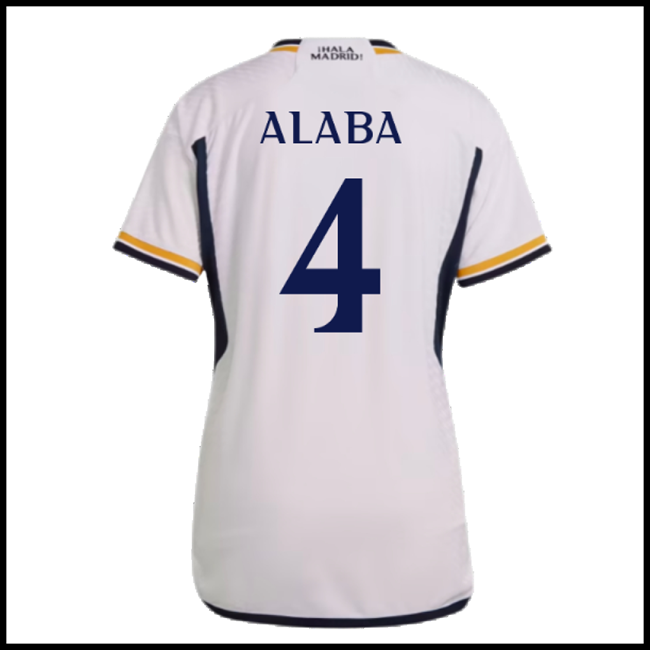 Nogometni Dres FC Real Madrid Ženska ALABA #4 Domaći Komplet 2023-2024