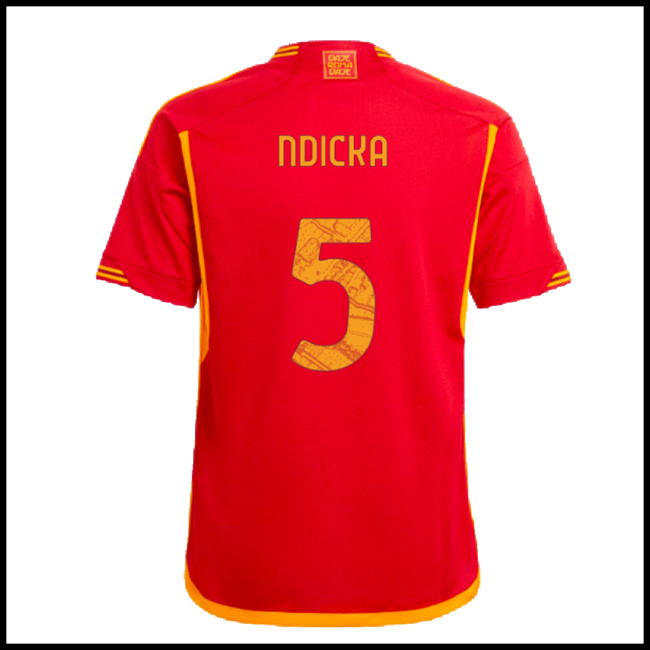 Nogometni Dres AS Roma NDICKA #5 Domaći Komplet 2023-2024