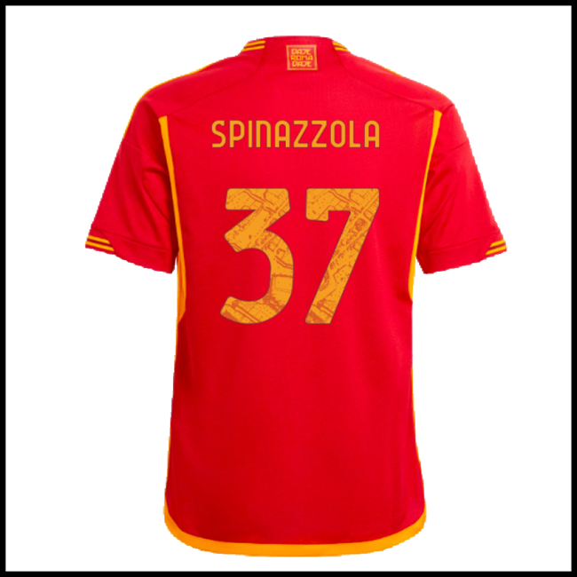 Nogometni Dres AS Roma SPINAZZOLA #37 Domaći Komplet 2023-2024