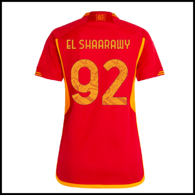 Nogometni Dres AS Roma Ženska EL SHAARAWY #92 Domaći Komplet 2023-2024