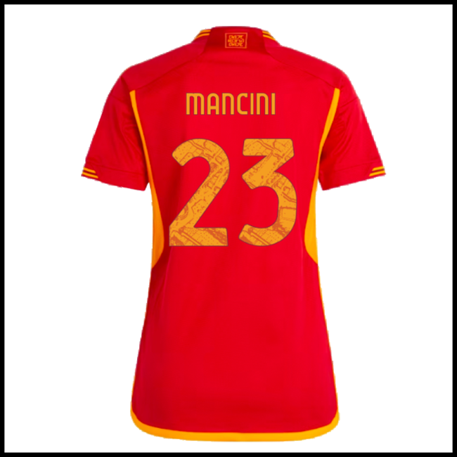 Nogometni Dres AS Roma Ženska MANCINI #23 Domaći Komplet 2023-2024