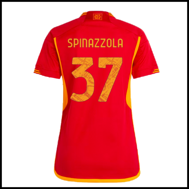 Nogometni Dres AS Roma Ženska SPINAZZOLA #37 Domaći Komplet 2023-2024