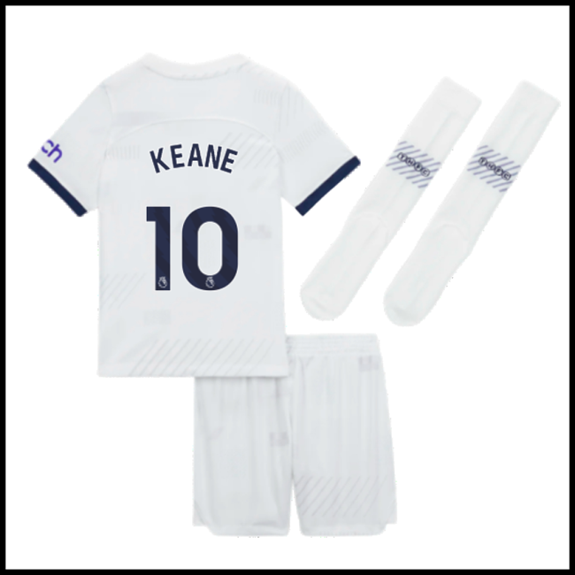 Nogometni Dres Tottenham Hotspur Dječji KEANE #10 Domaći Komplet 2023-2024