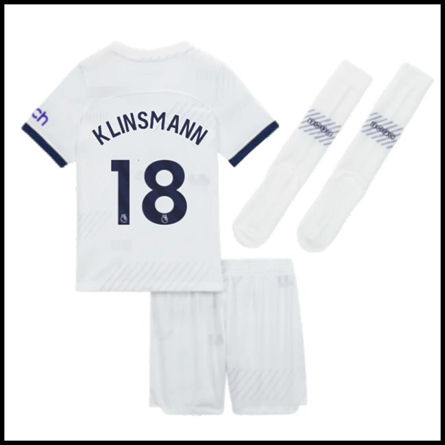 Nogometni Dres Tottenham Hotspur Dječji KLINSMANN #18 Domaći Komplet 2023-2024