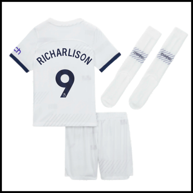 Nogometni Dres Tottenham Hotspur Dječji RICHARLISON #9 Domaći Komplet 2023-2024