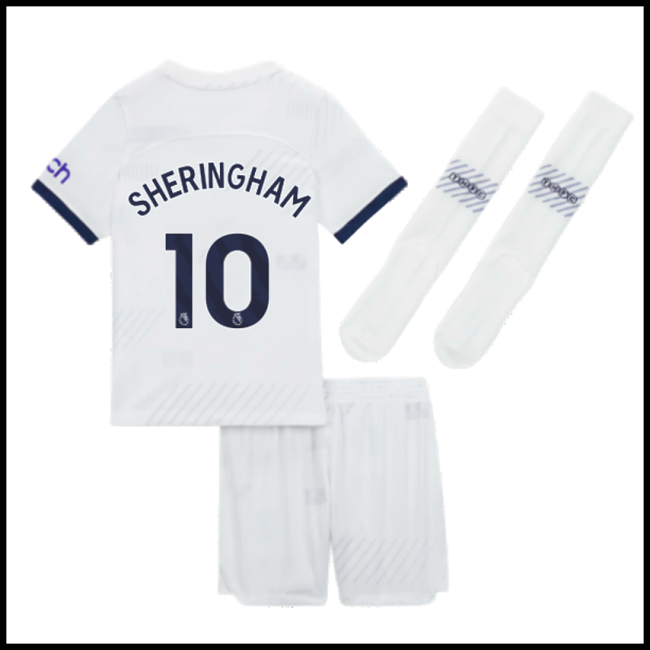 Nogometni Dres Tottenham Hotspur Dječji SHERINGHAM #10 Domaći Komplet 2023-2024