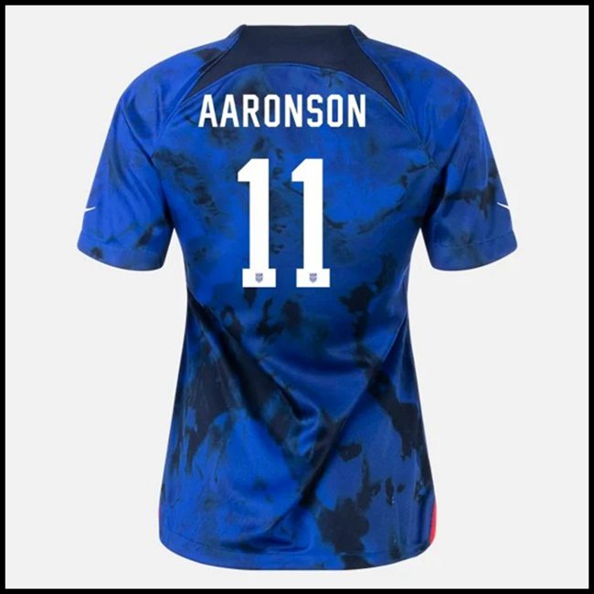 Nogometni Dres SAD Ženska AARONSON #11 Gostujući Komplet Svjetsko Prvenstvo 2022