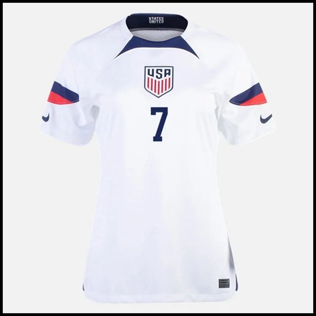 SAD REYNA #7 Dresovi,prodaja Nogometni Dres SAD Ženska REYNA #7 Domaći Komplet Svjetsko Prvenstvo 2022 komplet