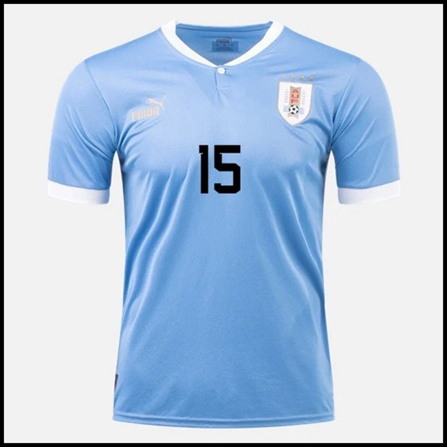 Urugvaj F VALVERDE #15 Dresova,kupovina Nogometni Dres Urugvaj F VALVERDE #15 Domaći Komplet Svjetsko Prvenstvo 2022 komplet